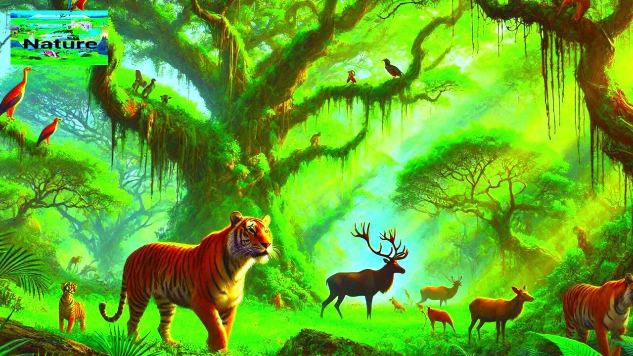 Healing Nature Sounds of Ethiopia - Waterfall, Forest & Mountain Ambience 🏞️🌿