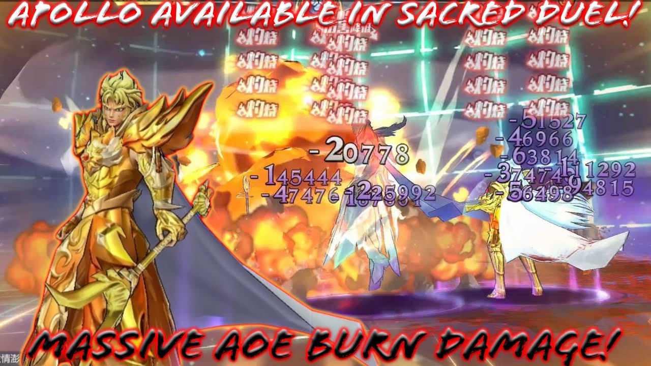 Saint Seiya: Awakening [CN] - Apollo Available in Sacred Duel! Massive AOE Burn Damage!