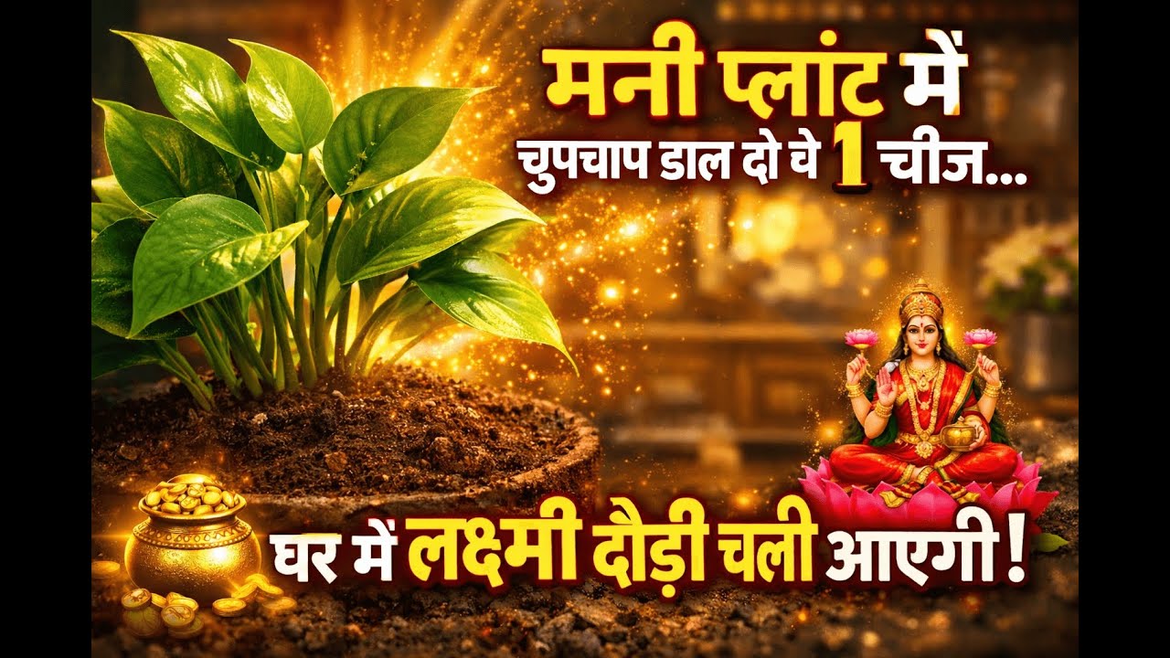चुपचाप मनी प्लांट मे डाल देना ये 1 चीज घर मे लक्ष्मी दौड़ी चली आएगी Money plant premanand ji maharaj