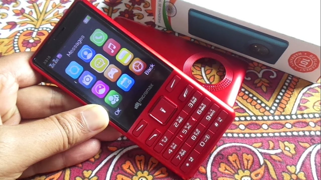 Micromax X818 unboxing / new keypad mobile phone 2024.