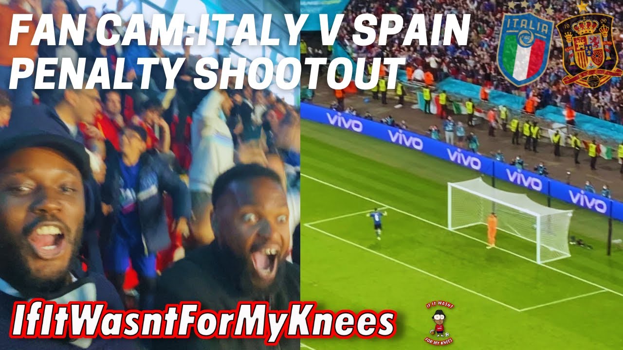 ITALY v SPAIN PENALTY SHOOTOUT DRAMA | EURO 2020 SEMI FINAL | WEMBLEY