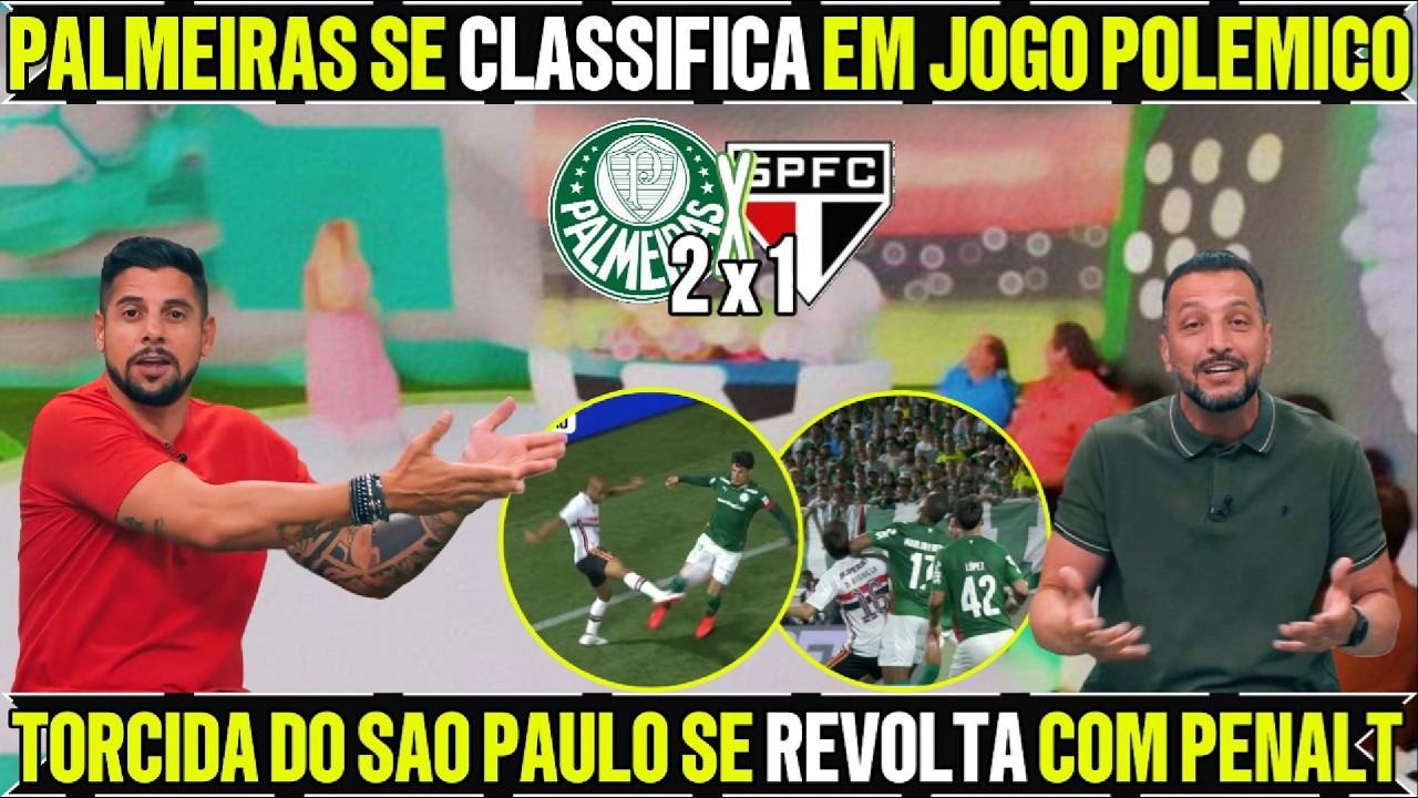 🔥 PÊNALTI POLÊMICO COLOCA O PALMEIRAS NA FINAL! JOGO ABERTO PEGA FOGO