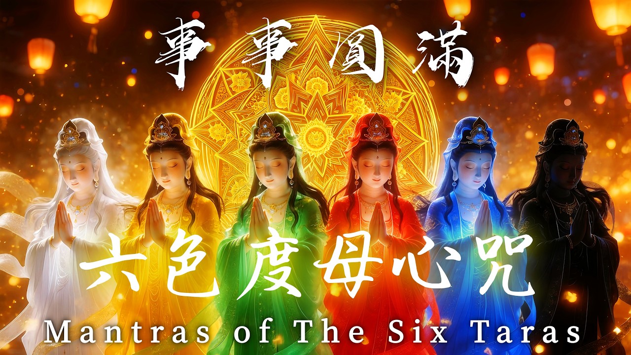 3月3日「元宵節」開運必聽．事事圓滿接好運《六色度母心咒》3小時｜白度母．綠度母．紅度母．黃度母．藍度母．黑度母心咒｜吸引力法則．佛教音樂．招財音樂．能量音樂．睡眠音樂．放鬆音樂