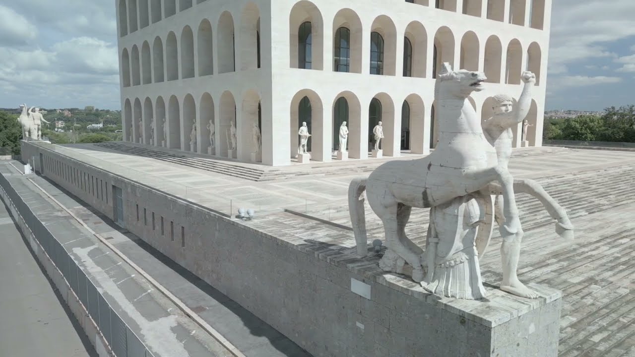 Palazzo della Civiltà Italiana | EUR | ROMA | CINEMATIC | DJI Mini 3 Pro