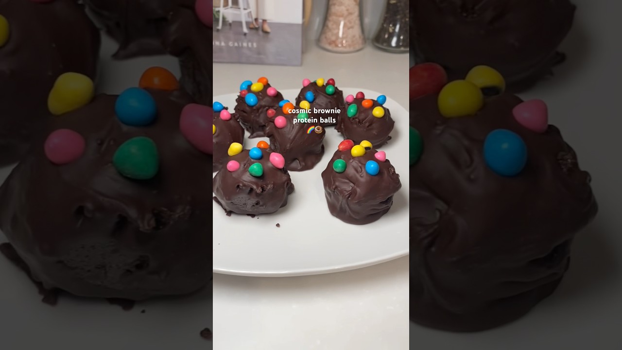 cosmic brownie protein balls 🌈🍩 
