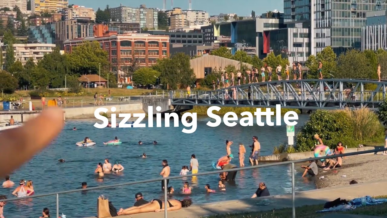 eng) vlog🖤 Seattle excessive heatwave warning 110F day n night / Hot summer is here 😎