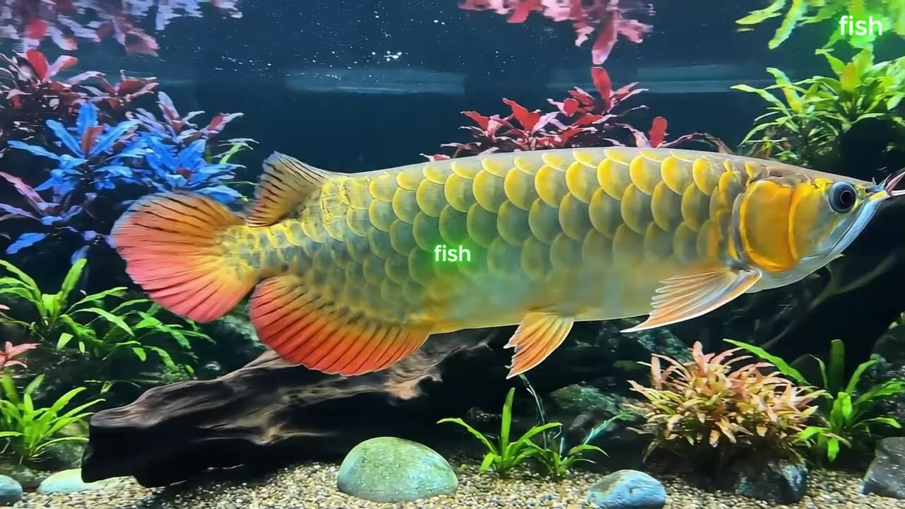 HAPPY NEW YEAR 2026 Golden Arowana Swimming in a Luxury Aquascape 4K Relaxing Aquarium 16