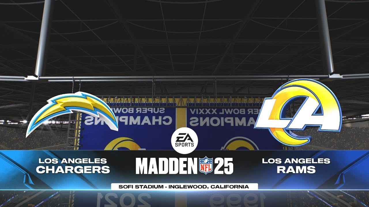 Madden NFL 25 - Los Angeles Chargers Vs Los Angeles Rams (Davante Adams) PS5 Simulation