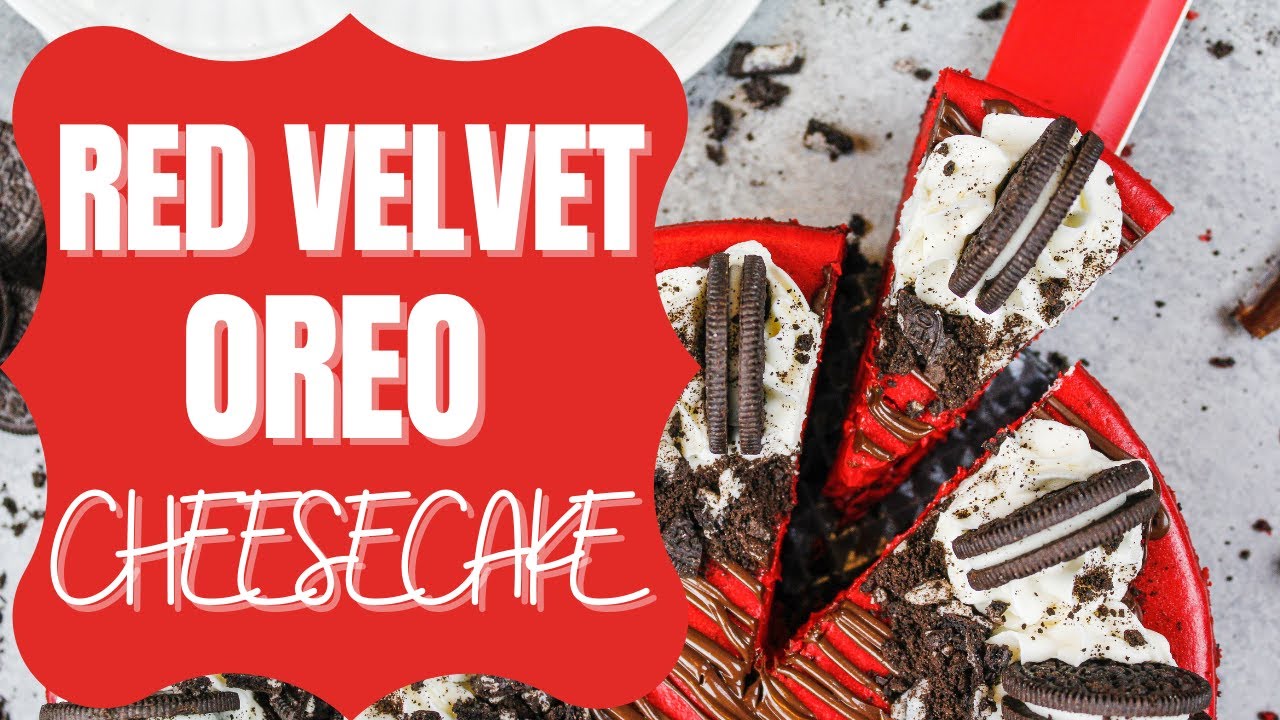 Red Velvet Oreo Cheesecake | CHELSWEETS