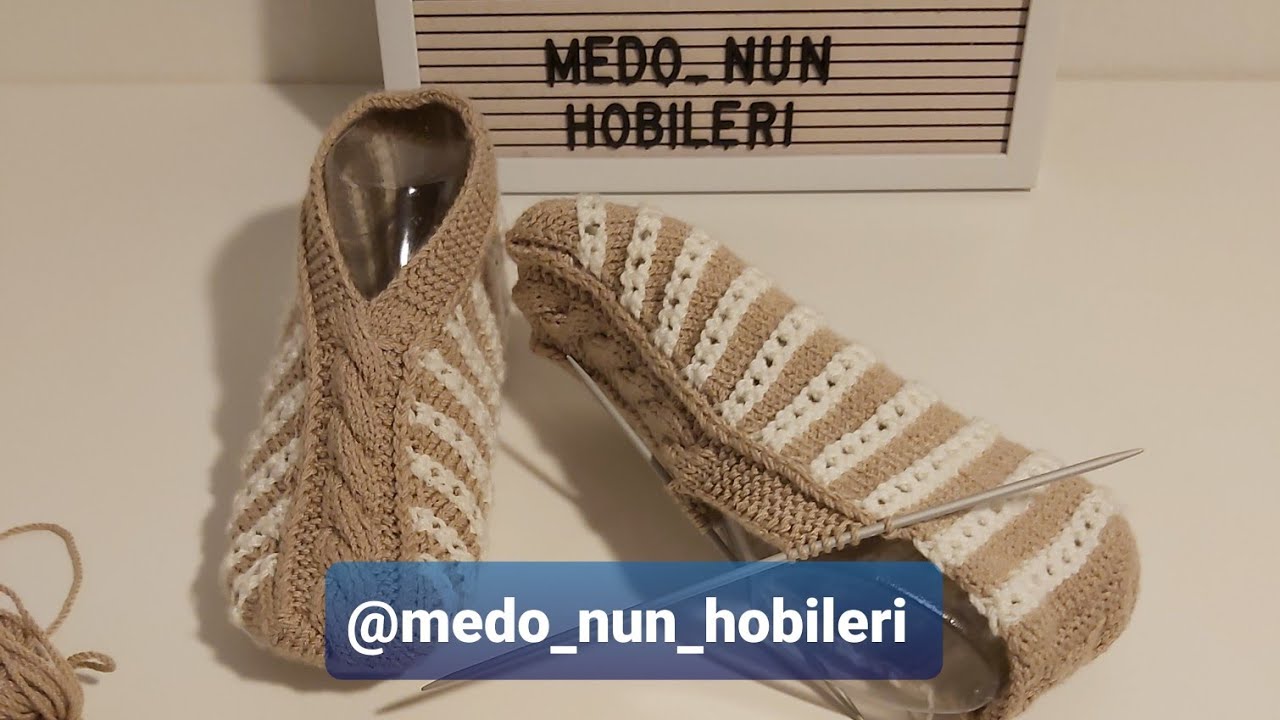 Kolay İki Şiş Patik Modeli