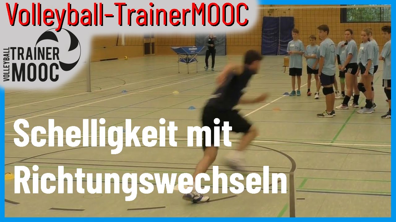 Schnelligkeit mit Richtungswechsel für Annahme/Abwehr, Manuel Hartmann, Volleyball-TrainerMOOC, 3/11
