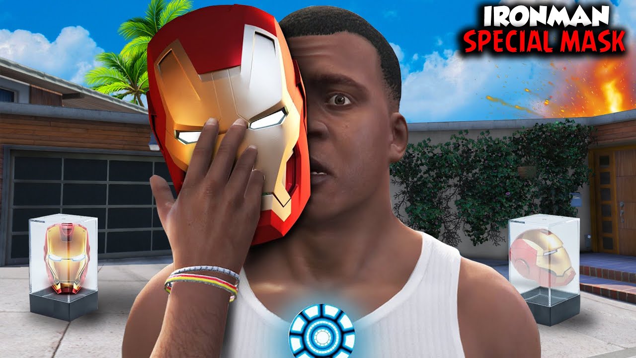 Franklin And Shinchan Find IronMan Super Special Mask In GTA 5 Telugu | #gta5