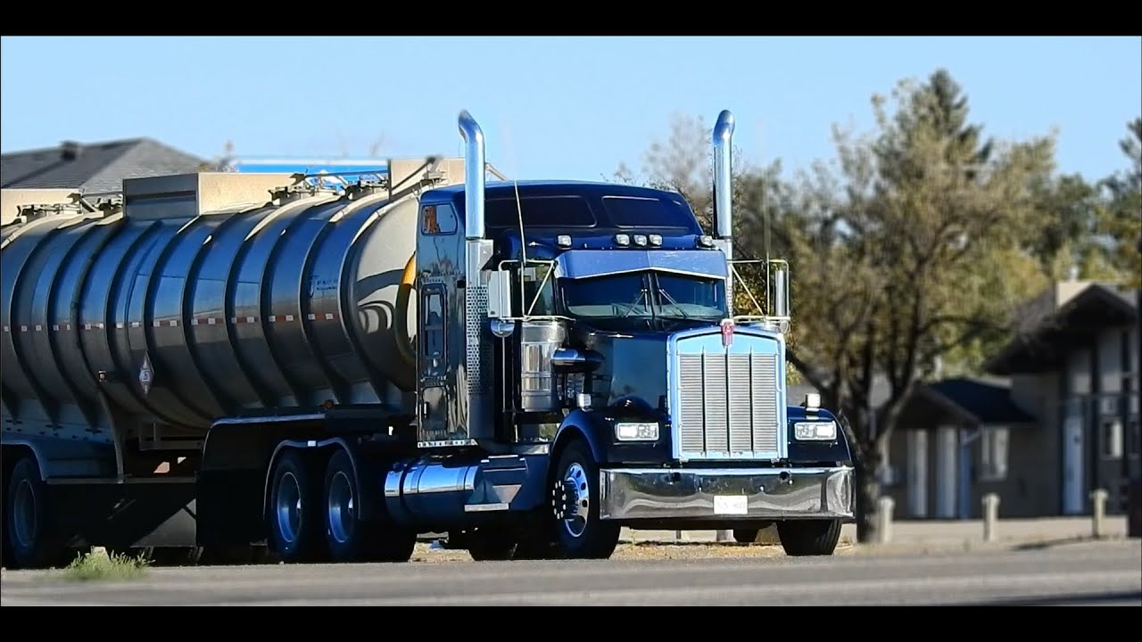 Truck Spotting - Hwy 7 | Kenworth W900L, Peterbilt 389, Freightliner Argosy COE and more