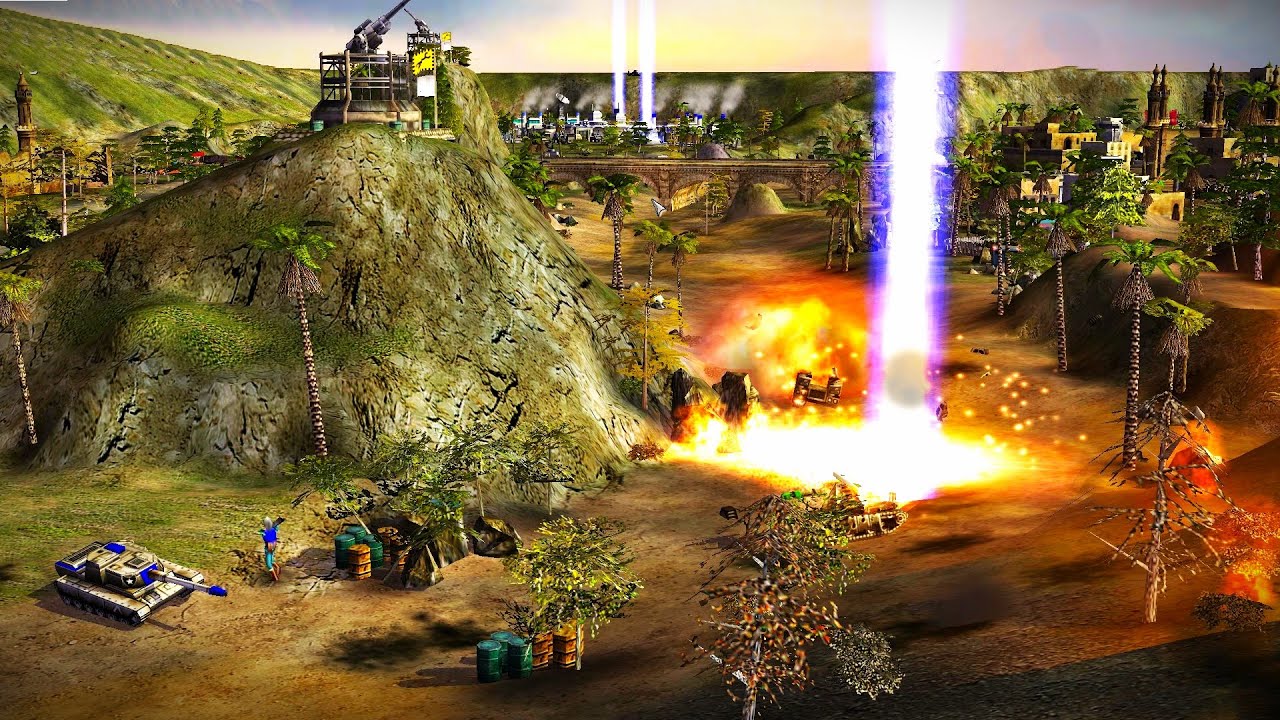 USA Deploys HAARP Superweapons to Destroy The Chinese-Supported GLA | C&C Generals ZH Mission Map