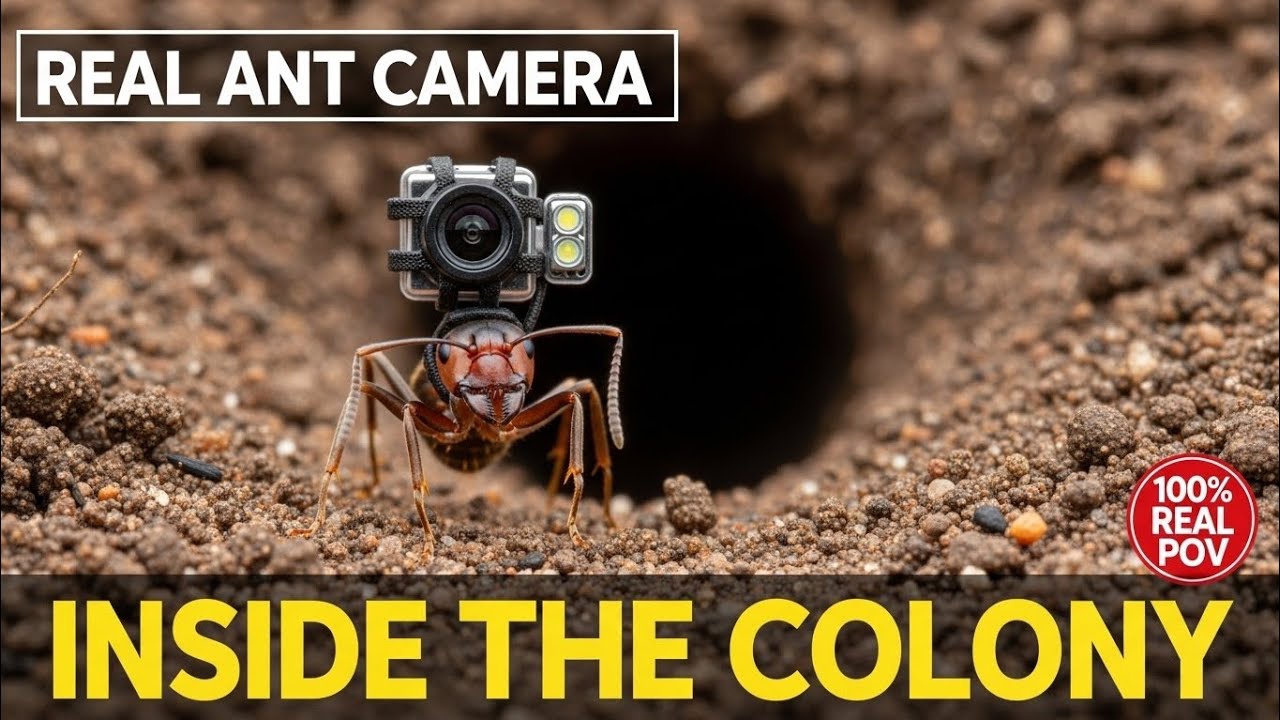 I Mounted a Camera on a Fire Ant… This Is What It Recorded Inside the Colony