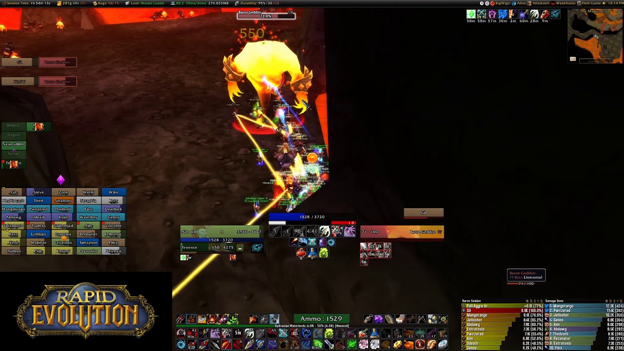Molten Core full clear - Hunter POV