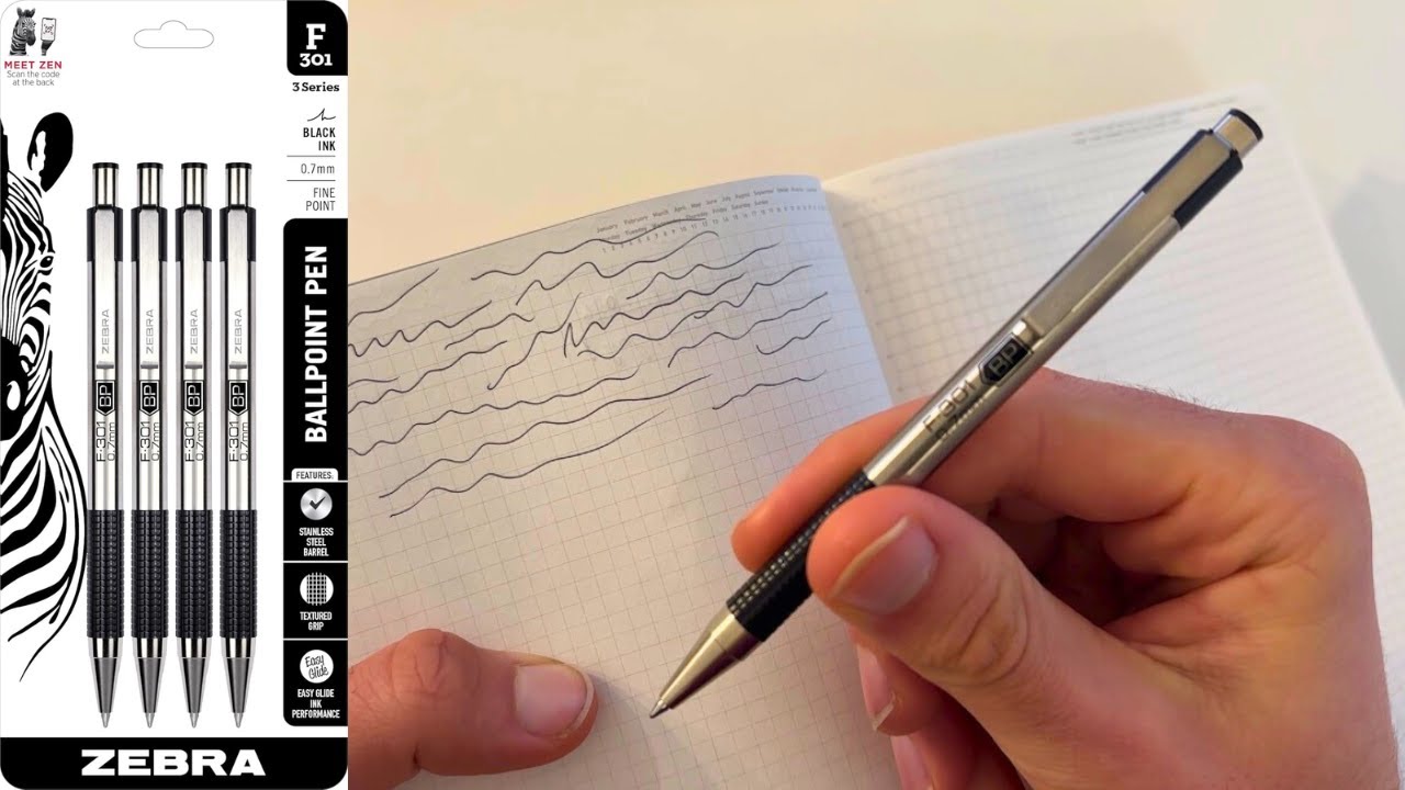 Zebra Pen F-301 Ballpoint 0.7mm Pens – Initial Impressions