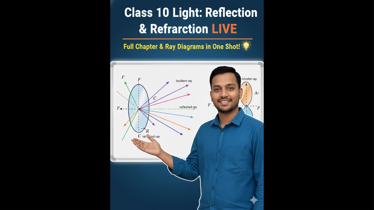 Light: Reflection & Refraction | Class 10 Boards 2026 | Full Chapter Revision