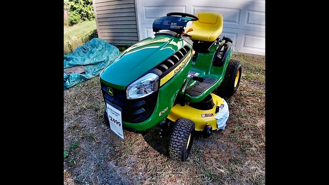 First Mow on the NEW John Deere E100