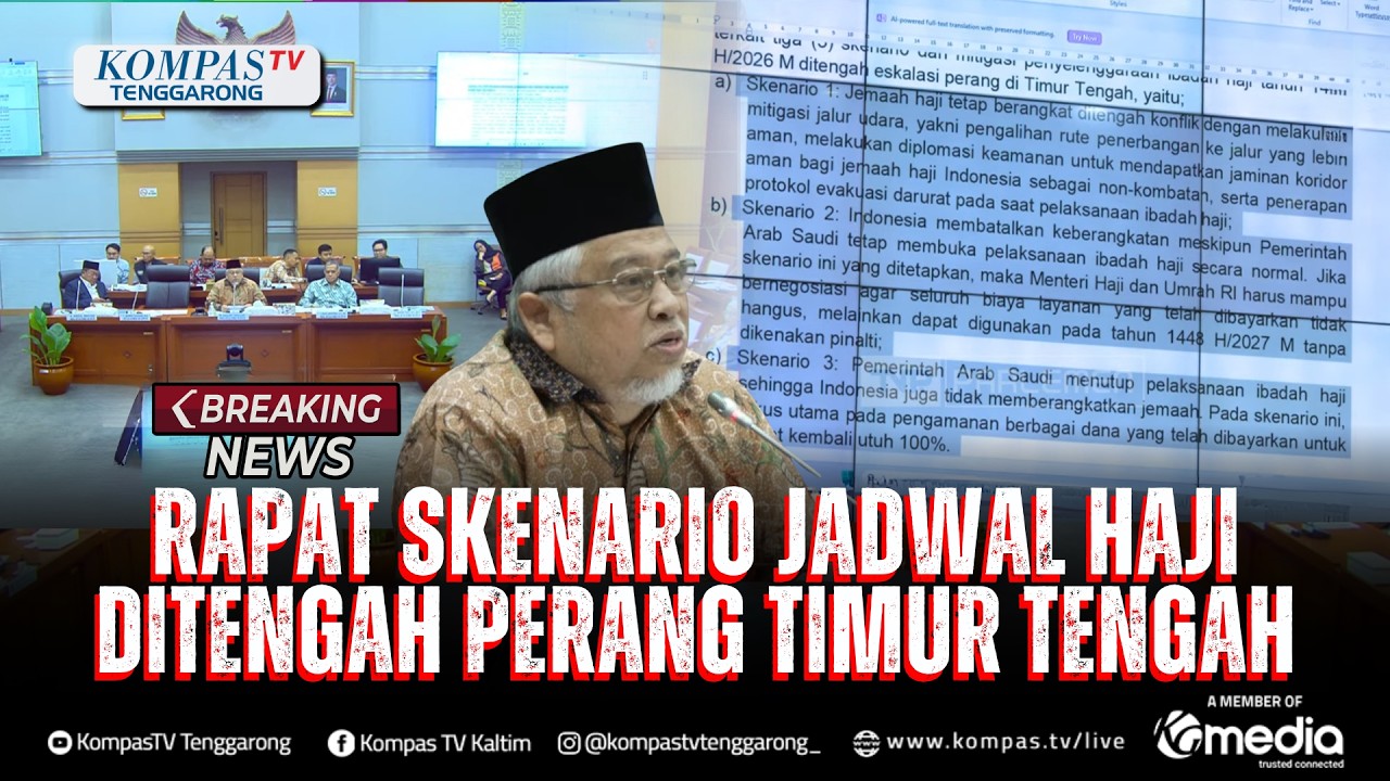 BREAKING NEWS : rapat skenario jadwal haji ditengah perang timur tengah