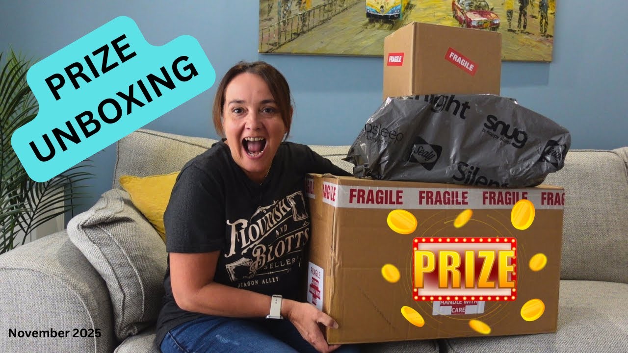 Nov Prize Unboxing 2025 - TWO Holiday Wins!🎉My Biggest Month of Prizes This Year! Luckily Charmed
