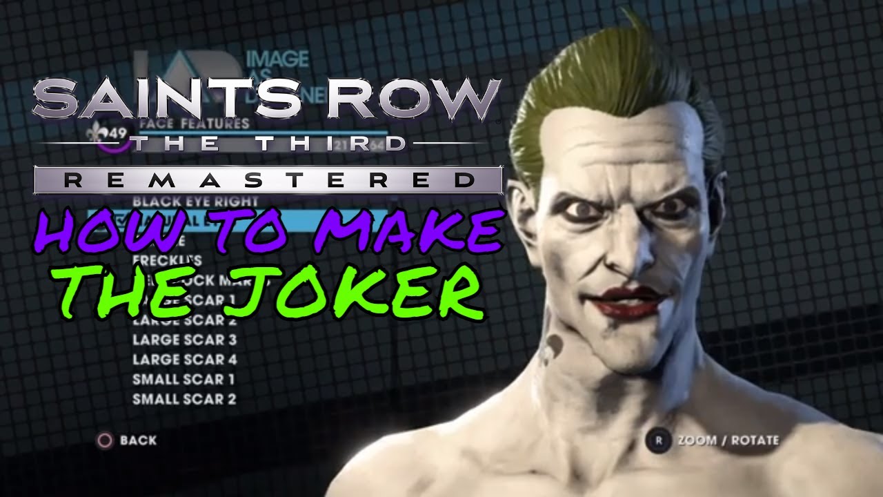 How To Make The Joker in Saints Row The Third Remastered