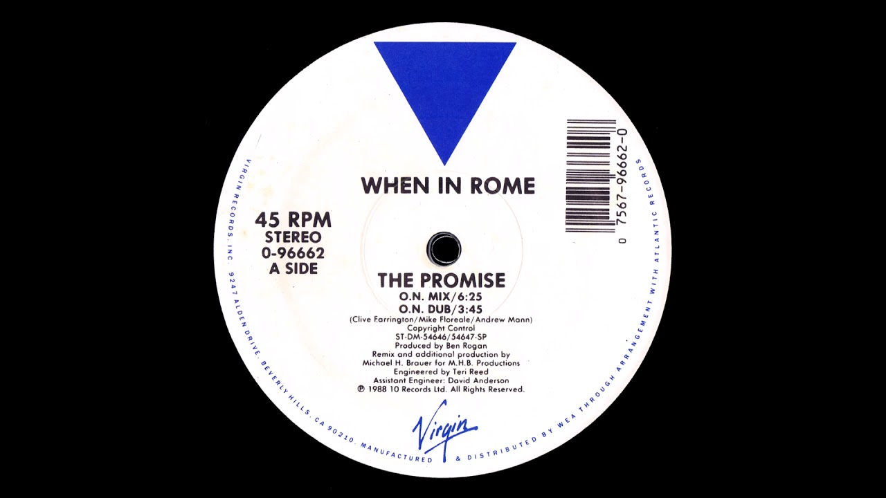 When In Rome - The Promise (12'' Single) [HQ Vinyl Remastering]