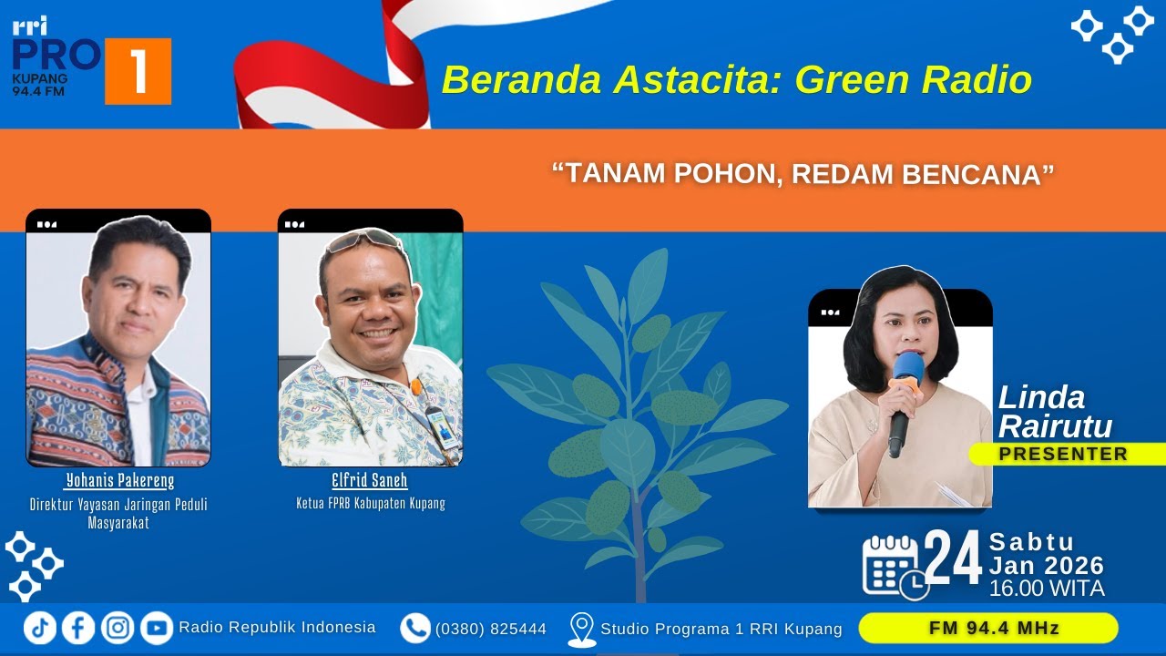 [LIVE] BERANDA ASTACITA | TANAM POHON, REDAM BENCANA | RRI KUPANG