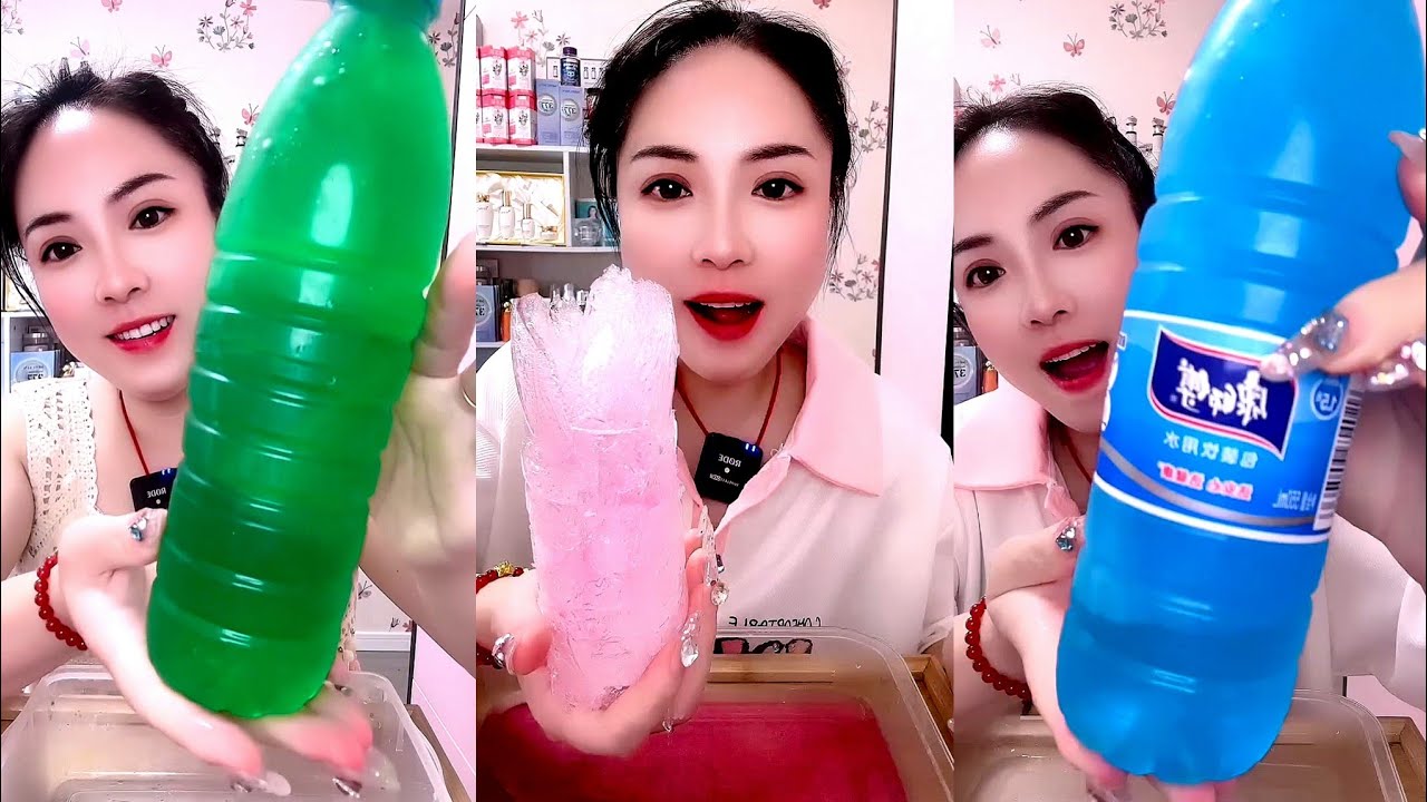 ASMR WATER BOTTLE ICE / SLUSH ICE / COLA ICE