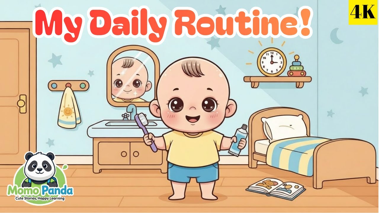 Daily Routine Song for Kids  Morning to Night Healthy Habits  Preschool Learning Song