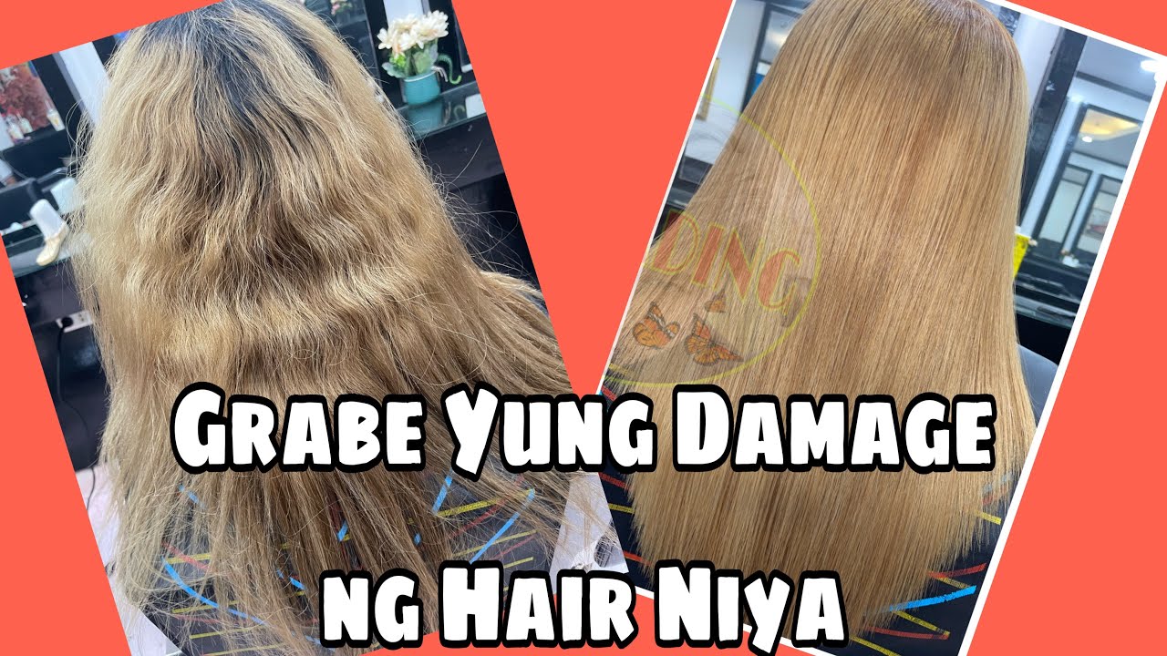 Rebond on Super Bleach Hair