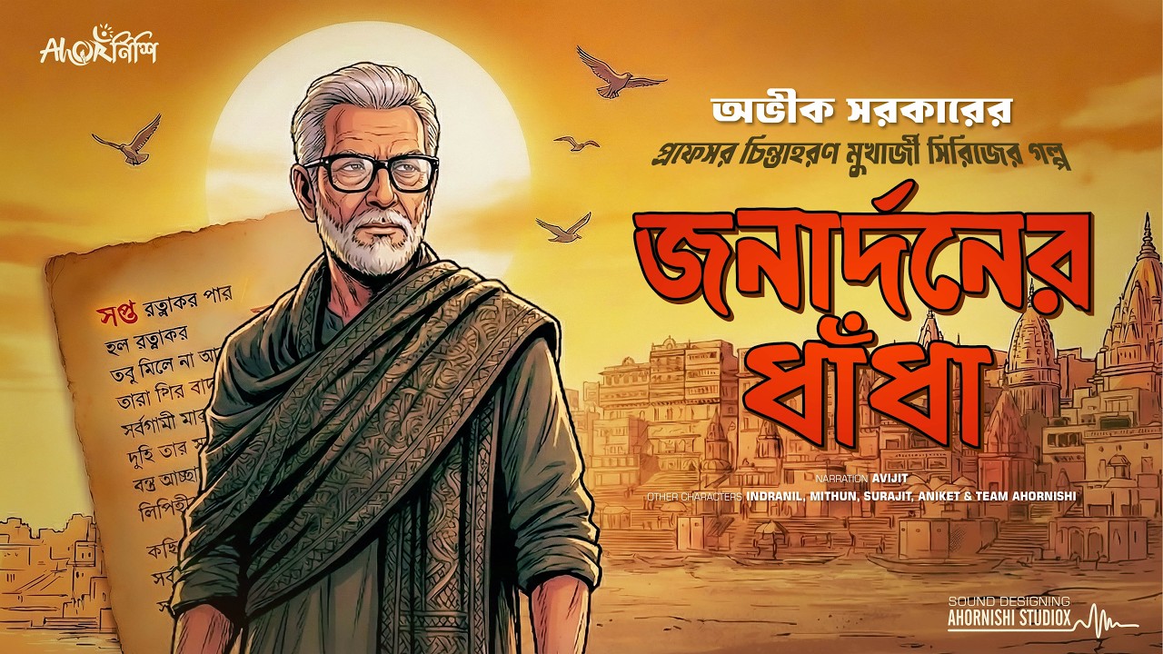 জনার্দনের ধাঁধা - প্রফেসর চিন্তাহরণের রহস্যভেদ | AVIK SARKAR | New Bengali Audio Story | Ahornishi