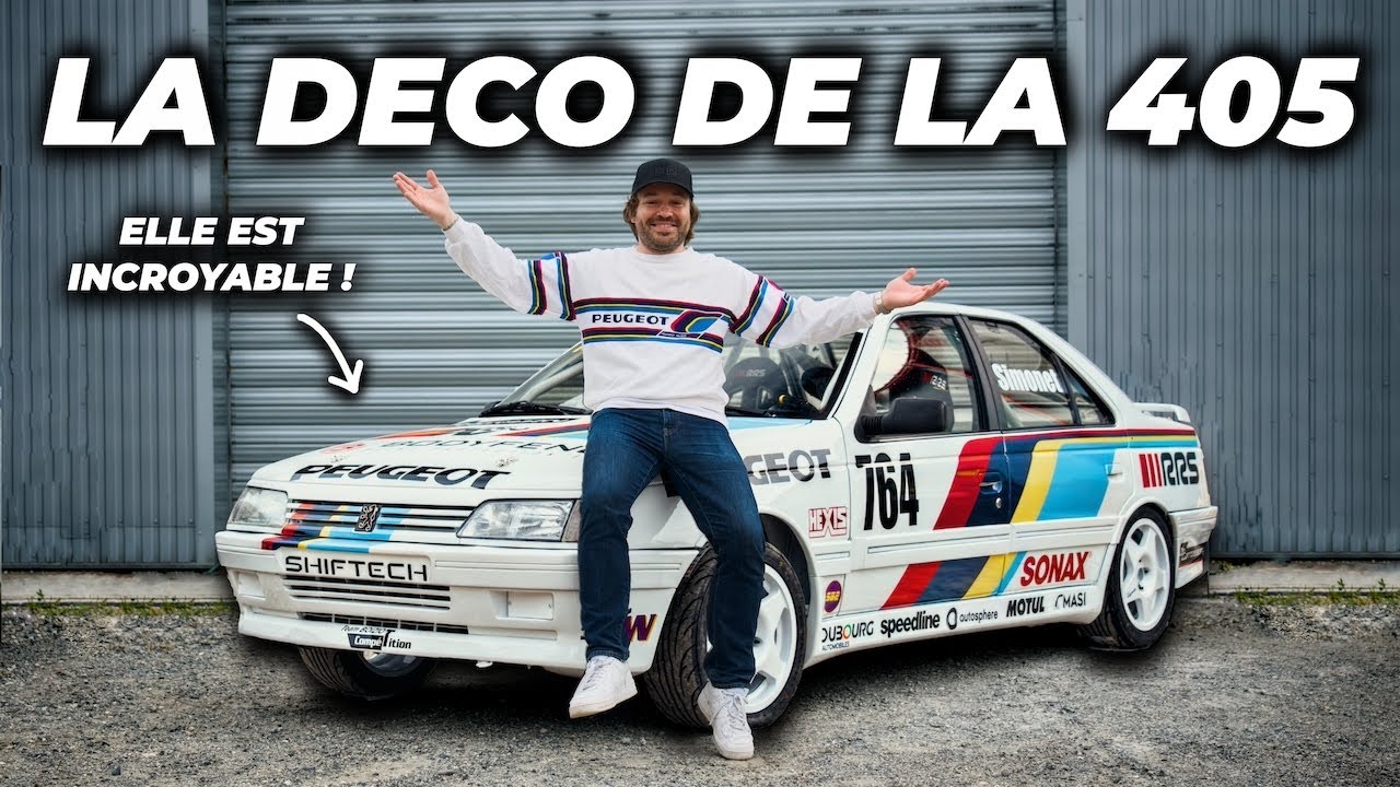 La déco Peugeot Talbot Sport BTCC de la 405 est juste incroyable ! 🤯