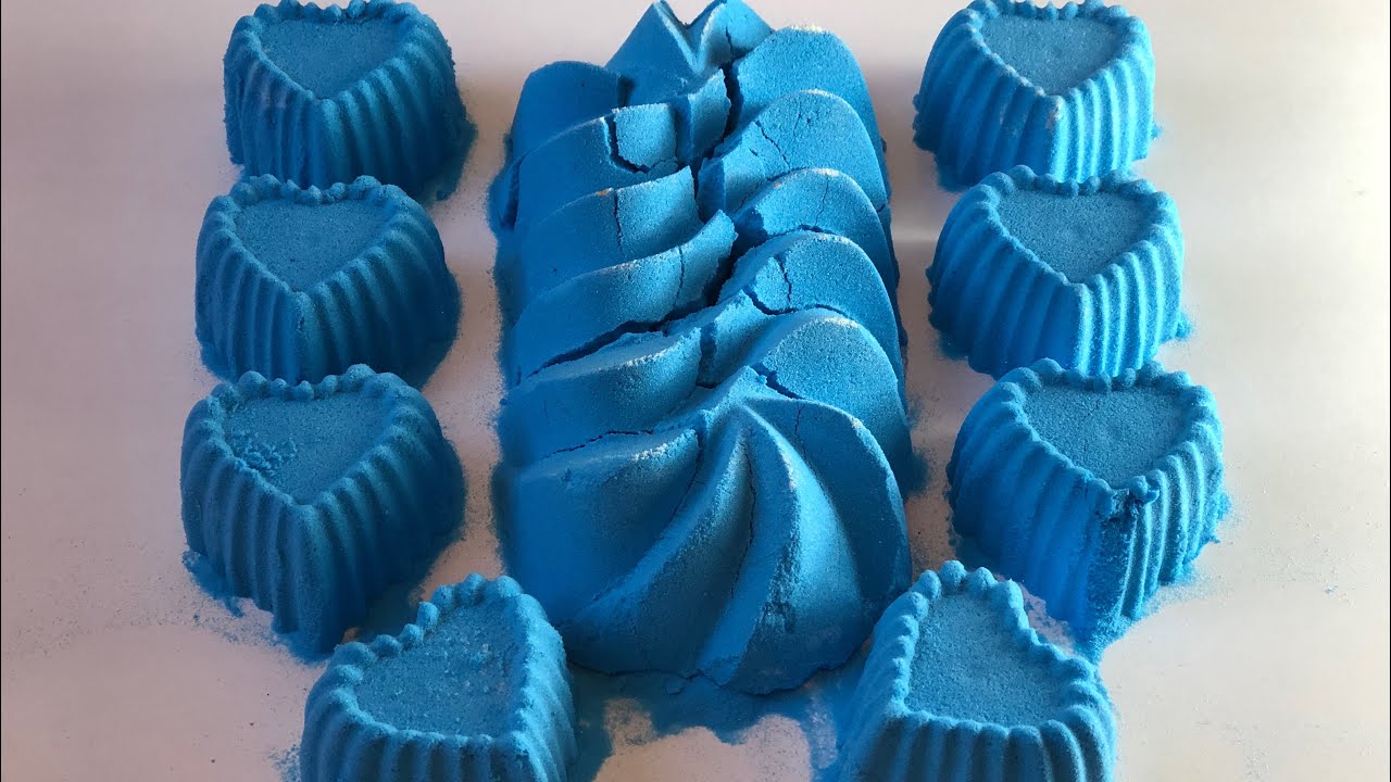 ASMR baking soda crunchy blue 💙 /  crushing baking soda