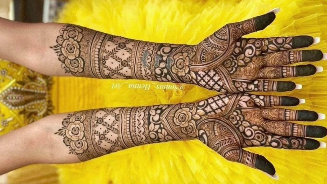 Top 36 bridal mehndi design collection