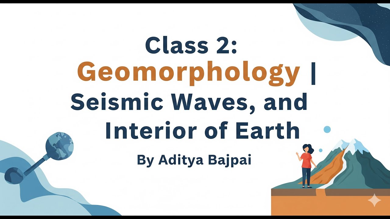 Class 2: Geomorphology | Seismic waves Body wave, Surface wave, Interior of earth |