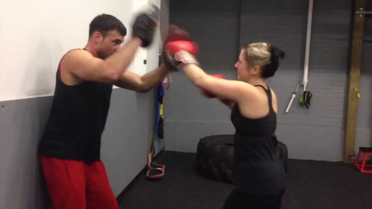 Aim Fitness North Andover, MA Boxing Class taught by Keaton Van Thof