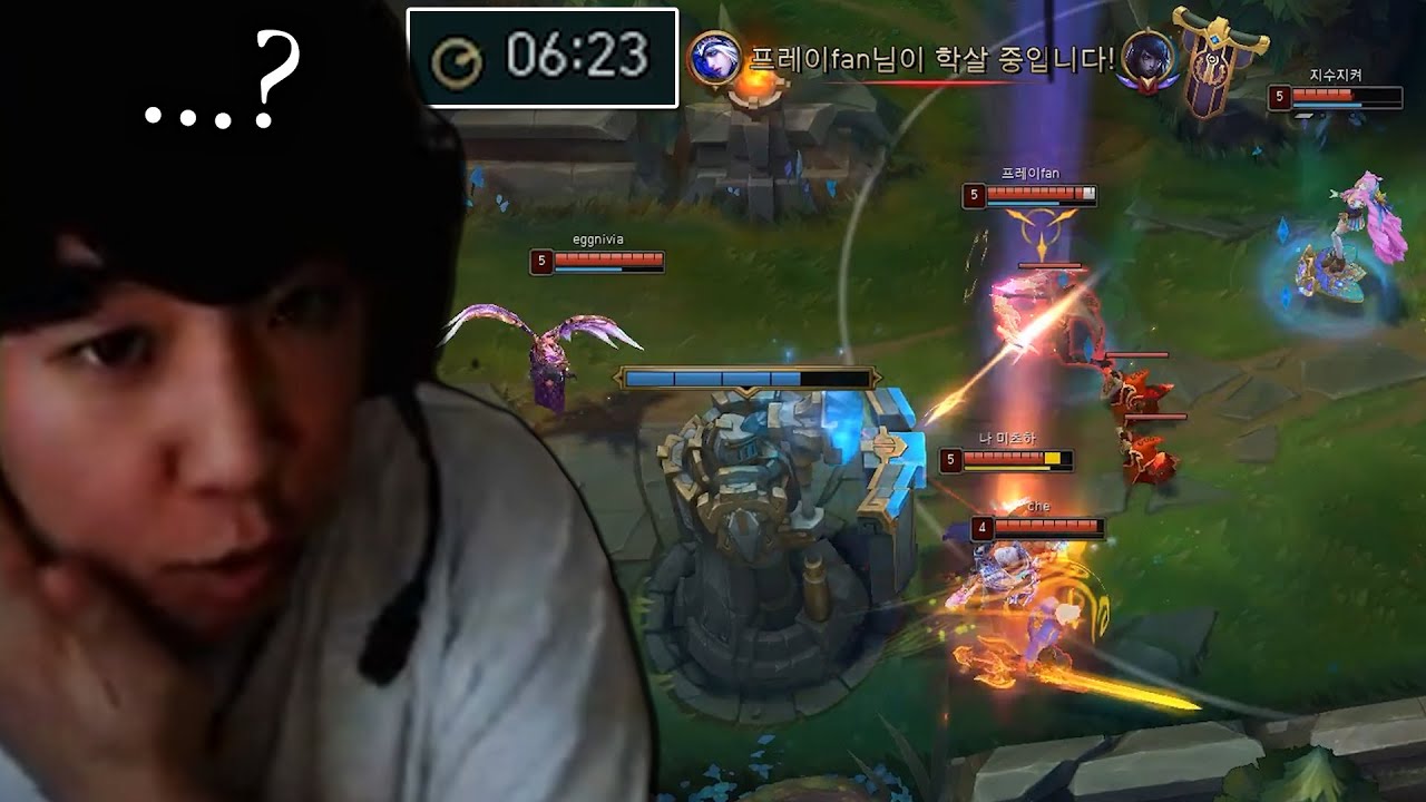 다이아의 애디식 운영에 당황한 칸 ㅋㅋㅋ