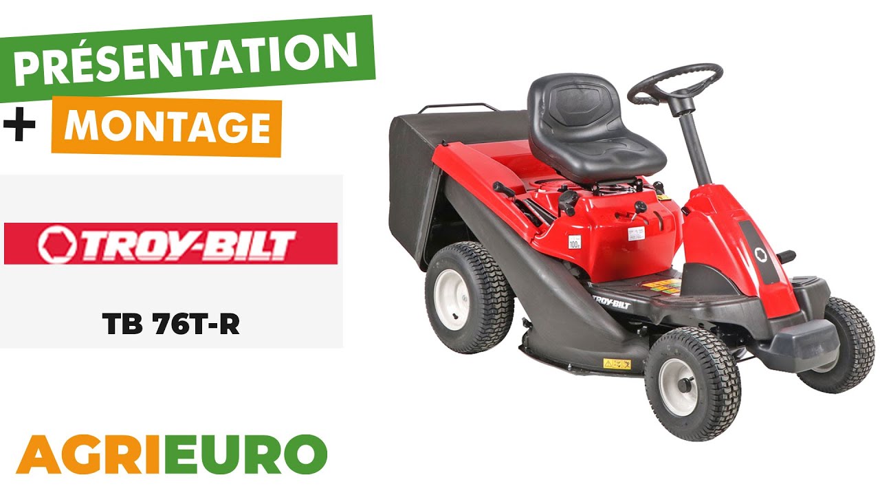 Troy-Bilt TB 76T-R - Tondeuse avec bac de ramassage - Montage et pr&eacute;sentation