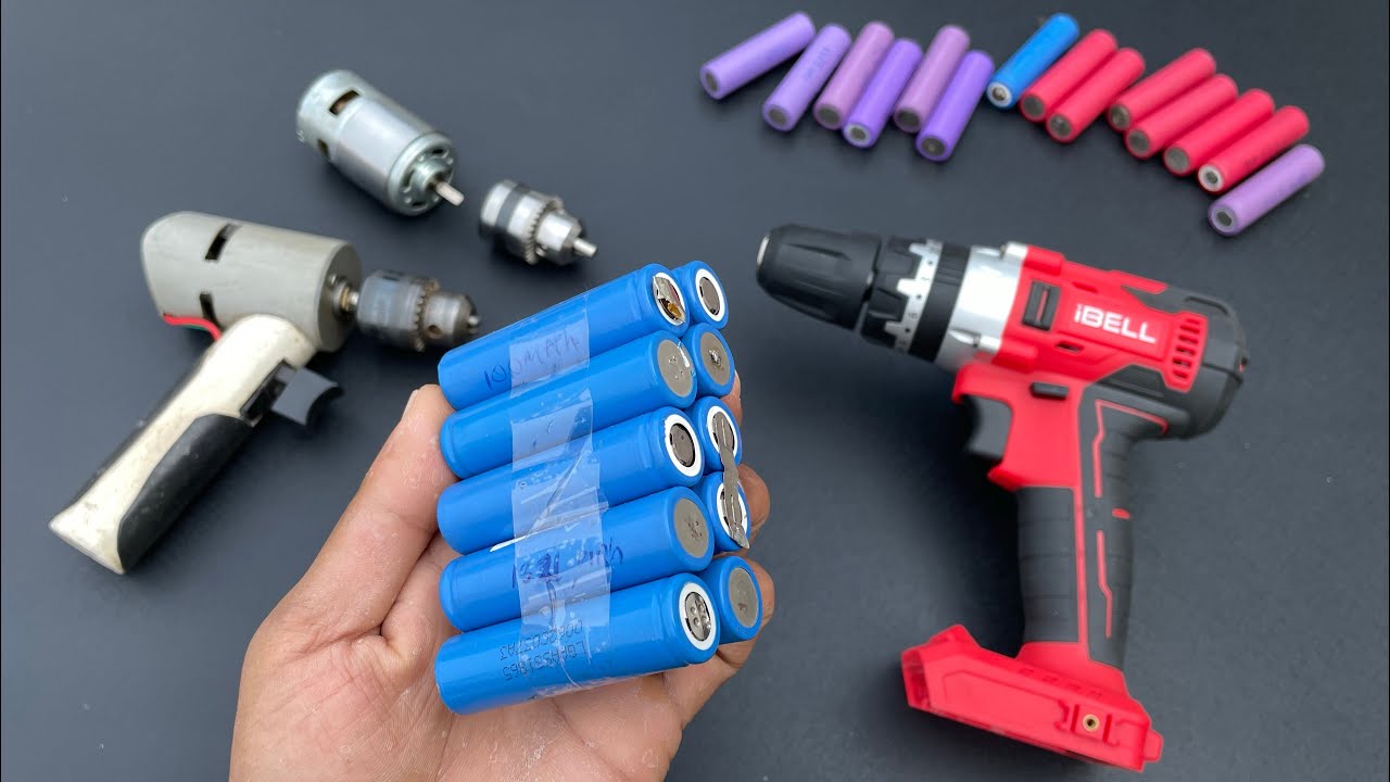 Cordless Drill machine Battery kaise banaye | How To Make Drill machine