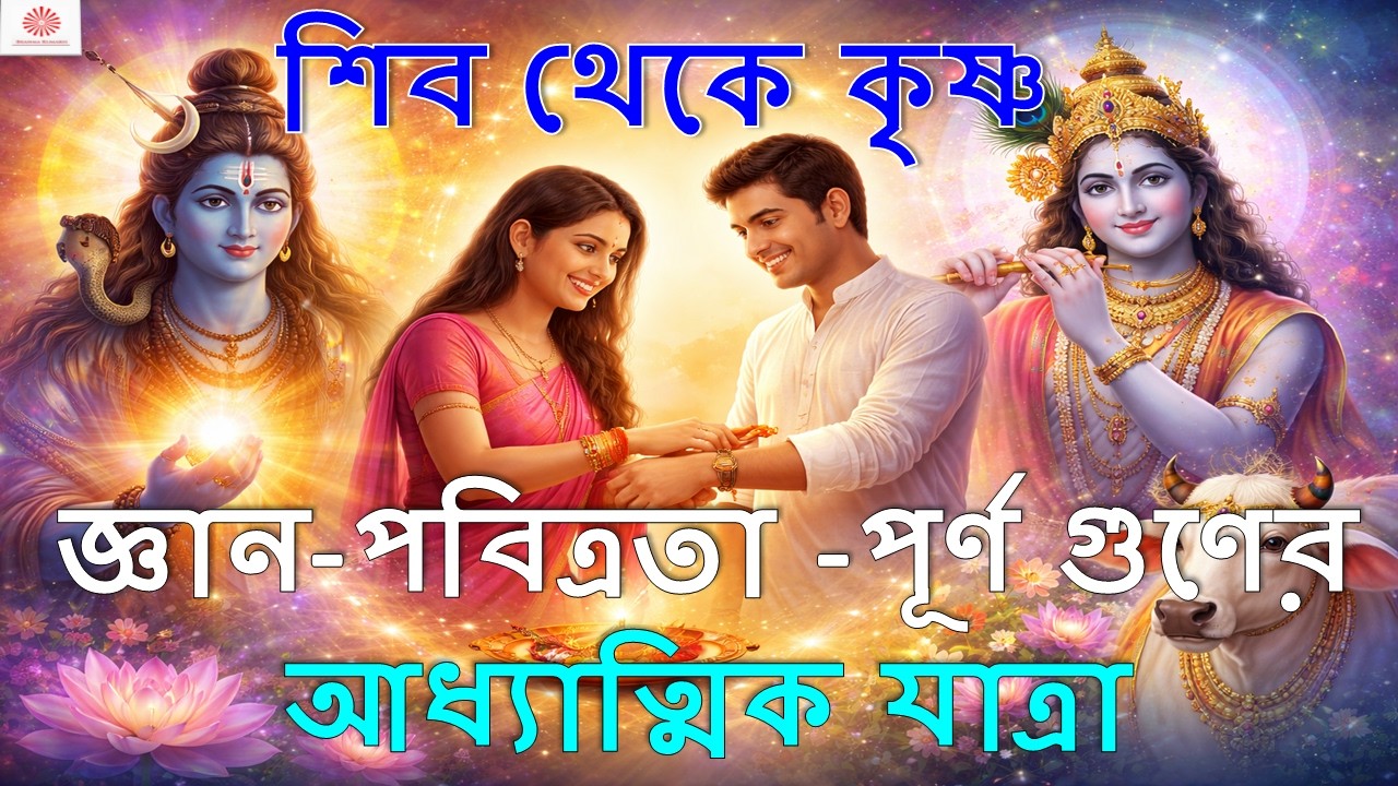 শিব থেকে কৃষ্ণ: জ্ঞান, পবিত্রতা ও পূর্ণ গুণের আধ্যাত্মিক যাত্রা 🔱🎗️🦚।। জেনে নিন সহজ বিধি
