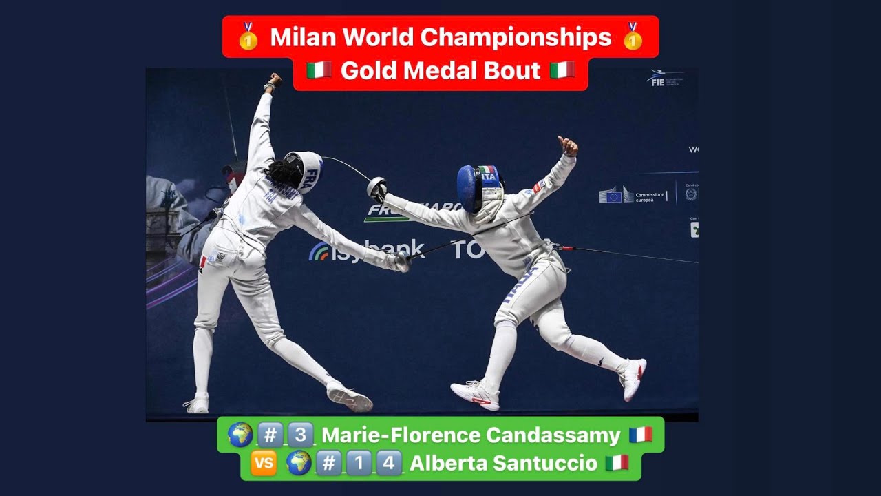 World Championships 2023 SWE - GOLD - Marie-Florence Candassamy FRA v Alberta Santuccio ITA