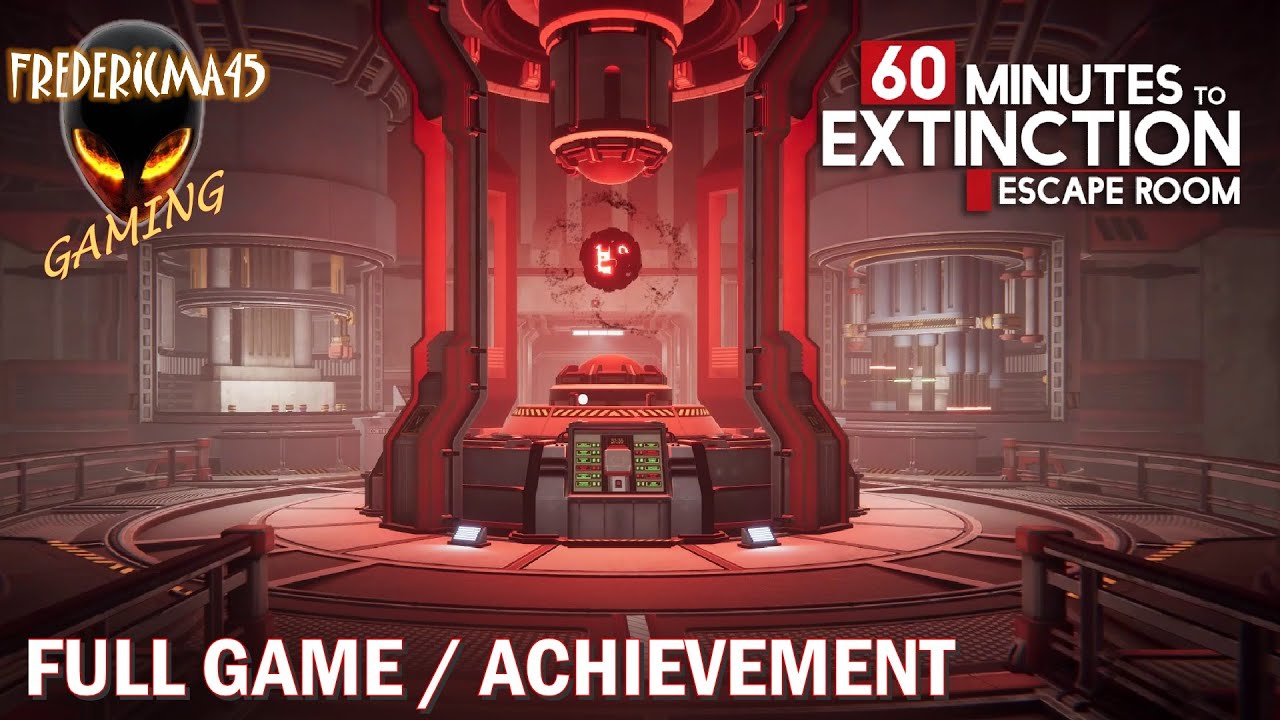 60 Minutes to Extinction: Escape Room FULL GAME Walkthrough 100% / Achievement (Puzzle Game)