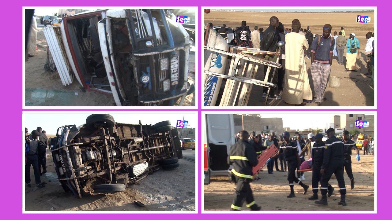 Saint-Louis : 2 morts et 31 blessés. Un grave accident s'est produit à hauteur de cité Niakh ...