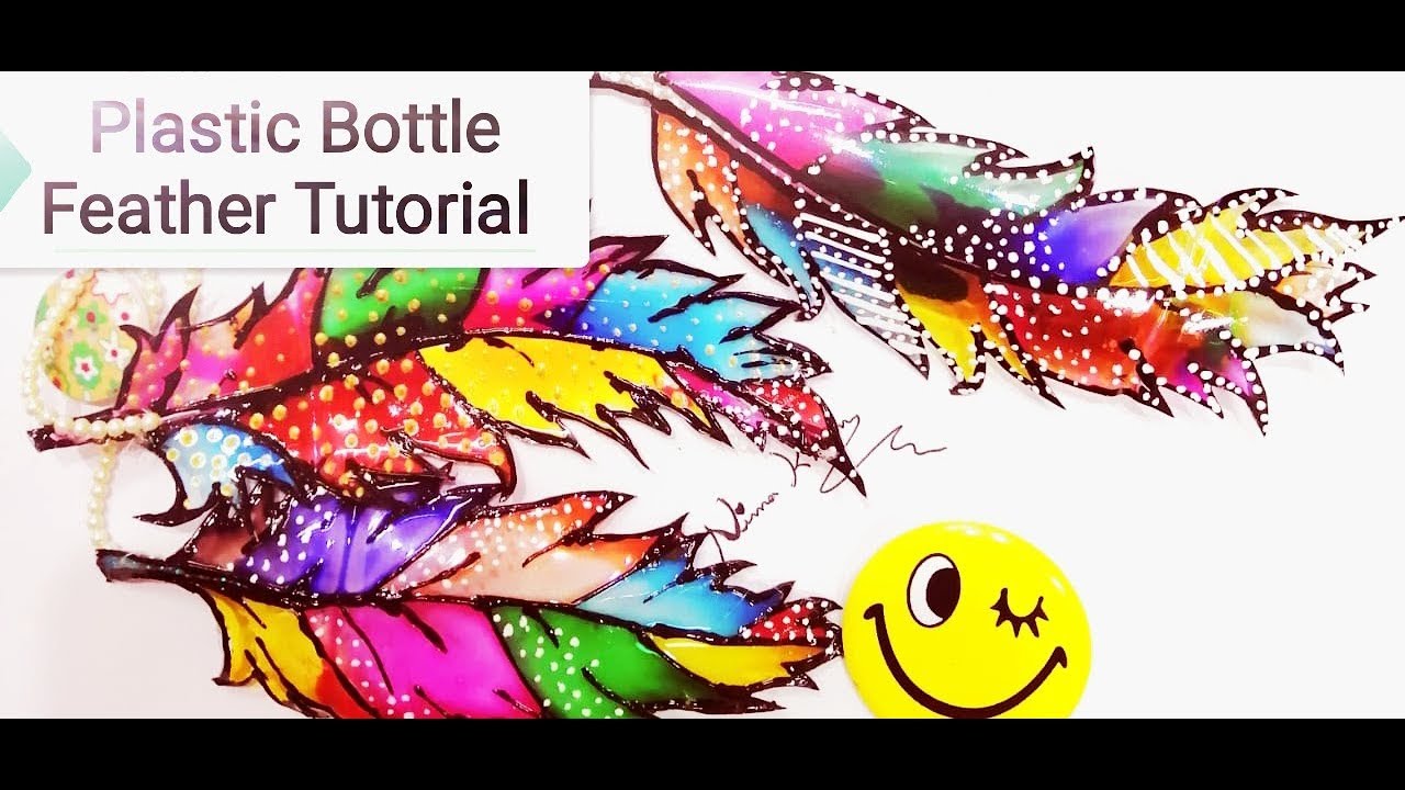 Latest Plastic Bottle Craft/ Recycled Plastic Bottle Feather#bestoutofwaste #plasticbottlecraftideas