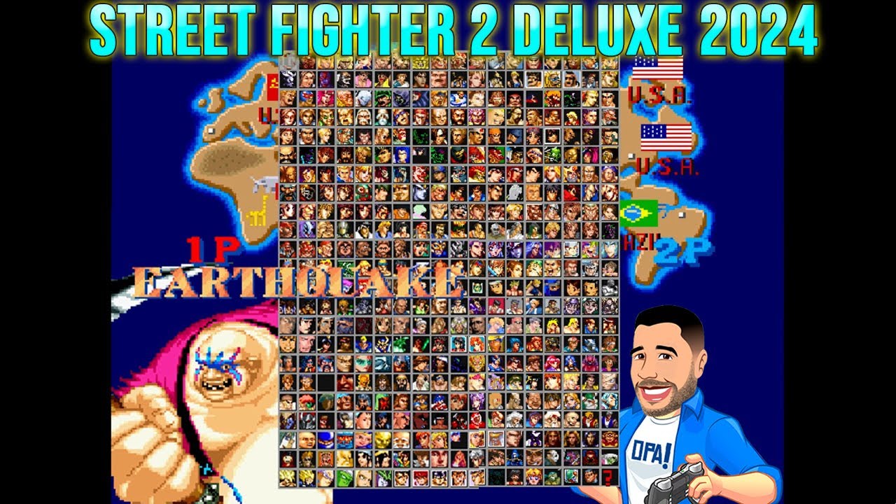 Street Fighter 2 Deluxe 2024 - Jogando com Earthquake - Roda em PC fraco.
