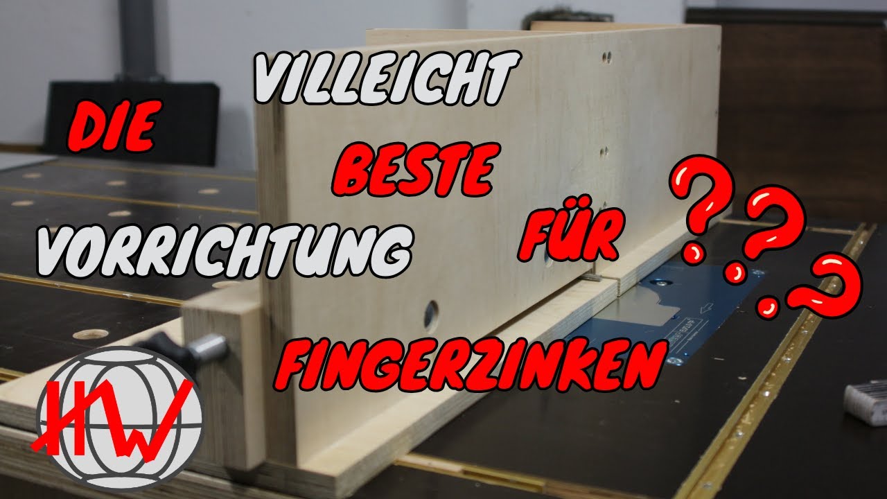 Vorrichtung für Fingerzinken am Frästisch