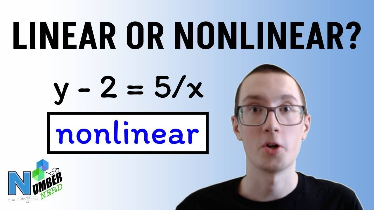 How to Tell if an Equation is Linear or Nonlinear! [Algebra]