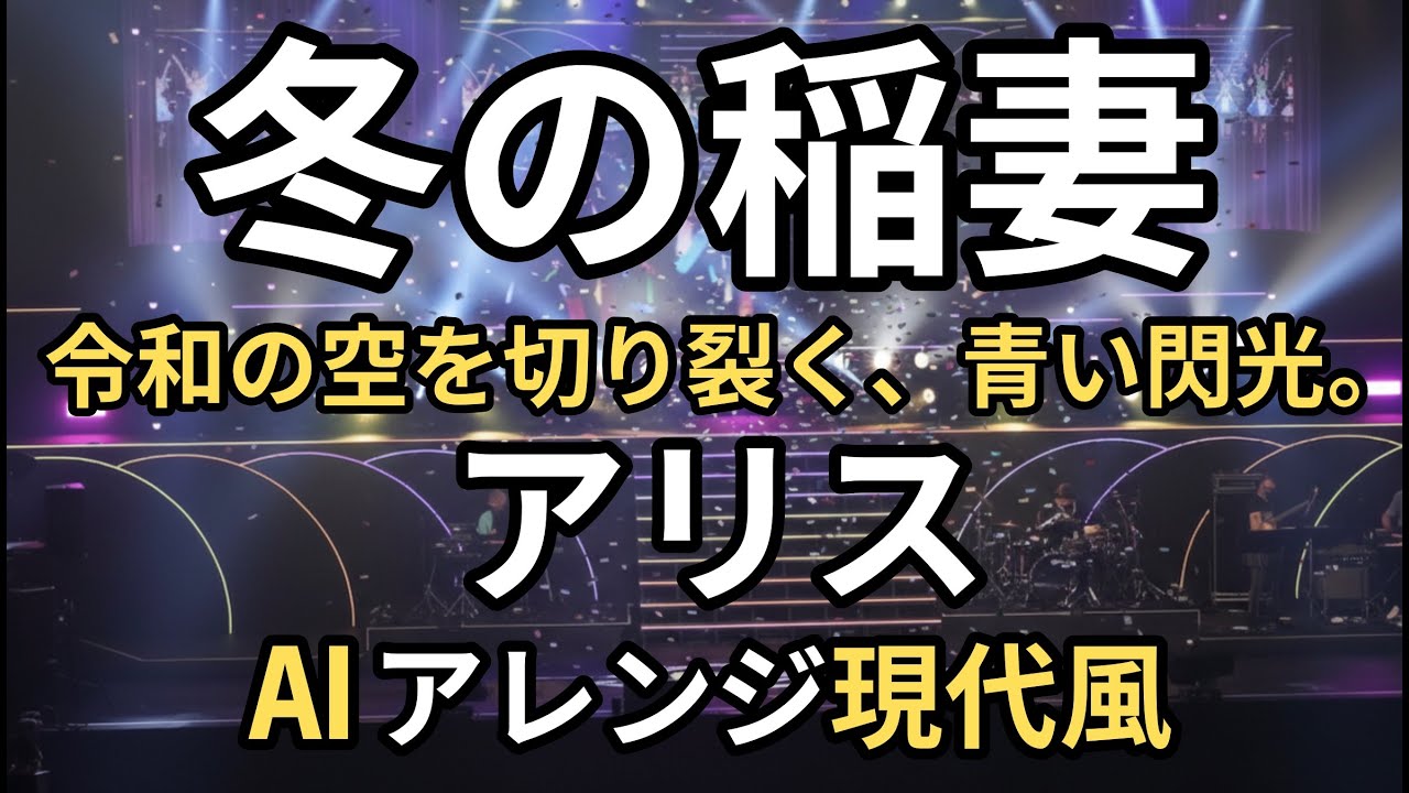 【最新AIリメイク 冬の稲妻/アリス - 昭和の名曲が令和の神アレンジで蘇る！2026版