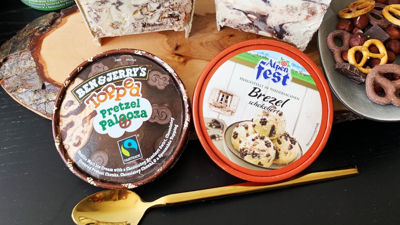 Good Fake? BEN & JERRY's Pretzel Palooza vs LIDL Brezel  🥨 chocolated